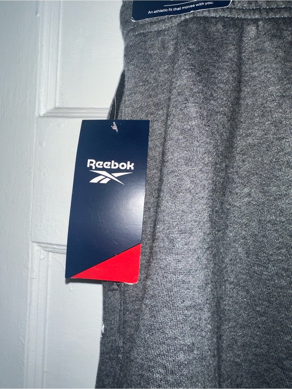 Reebok Dark Gray Athletic Drawstring Joggers - Picture 3 of 4